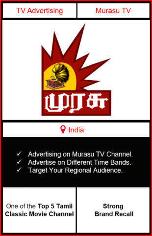 Murasu TV advertising, ad on Murasu TV, Murasu TV advertising agency