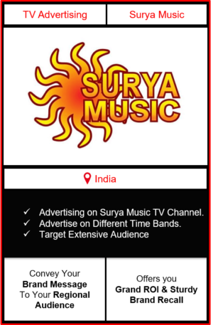 surya music advertising, ad on surya music, advertising on surya music, surya music advertising agency