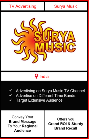 surya music advertising, ad on surya music, advertising on surya music, surya music advertising agency