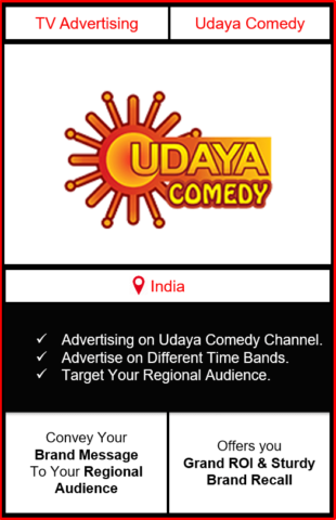 advertising on udaya comedy, udaya comedy advertising, ad on udaya comedy, udaya comedy branding
