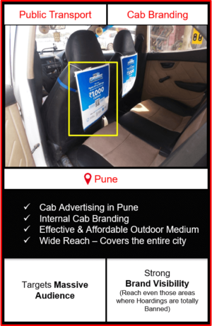 cabs advertising in Pune, cab branding in Pune, advertising on cabs in Pune, cab branding, cab advertising