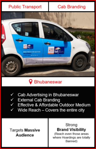 cabs advertising in Bhubaneswar, cab branding in Bhubaneswar, advertising on cabs in Bhubaneswar, cab branding, cab advertising
