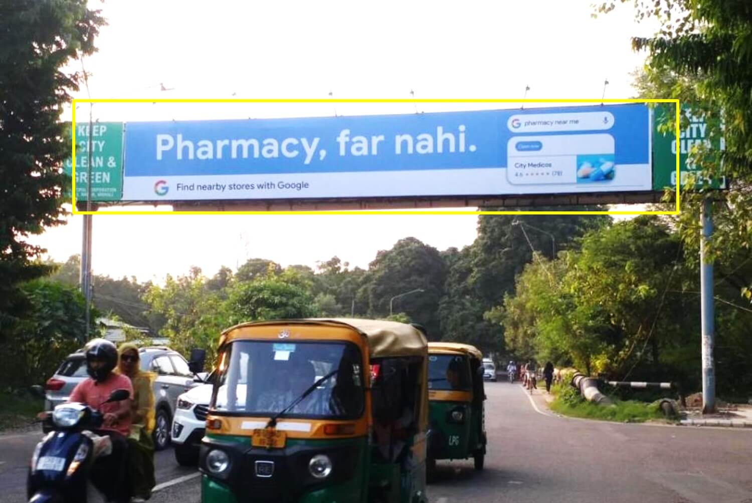 Gantry Advertising at Phase - 9 PCA Stadium (Traffic Facing Stadium), Mohali, Punjab