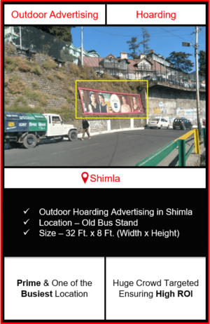 hoarding advertising in shimla, hoarding advertising on sanjauli, outdoor advertising in shimla, advertising agency in shimla