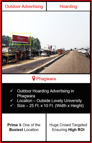 advertising in Phagwara, outdoor hoarding advertising in Phagwara, advertising agency in Phagwara, hoarding branding in Phagwara