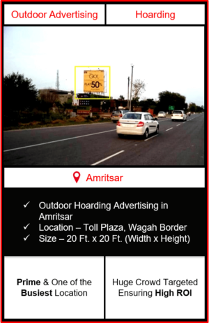 advertising in amritsar, outdoor hoarding advertising in amritsar, advertising agency in amritsar, hoarding branding in amritsar
