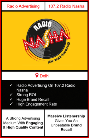 advertising in radio nasha, radio nasha 107.2 advertising, radio advertising in delhi