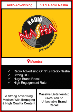 advertising in radio nasha, radio nasha 91.9 advertising, radio advertising in mumbai