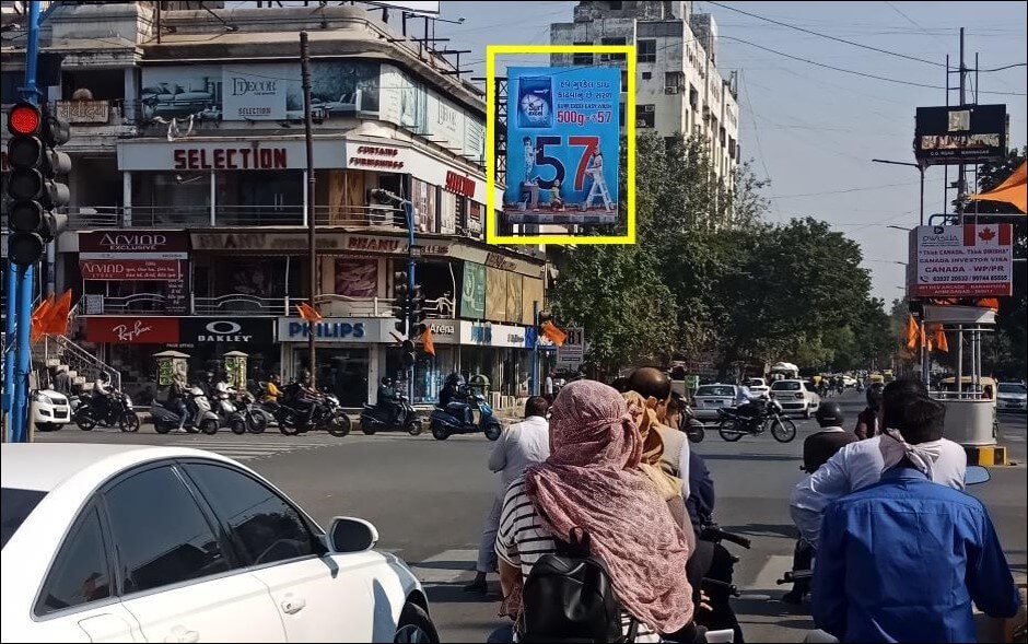 Outdoor Hoarding Branding at C.G.Road - Swastik Junction, Ahmedabad