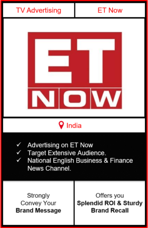 advertising on et now, et now advertising, branding on et now news channel, et now advertising