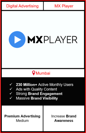 mx player advertising in mumbai, advertising on mx player, how to advertise on mx player, ott advertising, ad in mx player