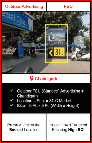 outdoor advertising in chandigarh, fsu branding in chandigarh, outdoor advertising in sector 31c, advertising agency in chandigarh