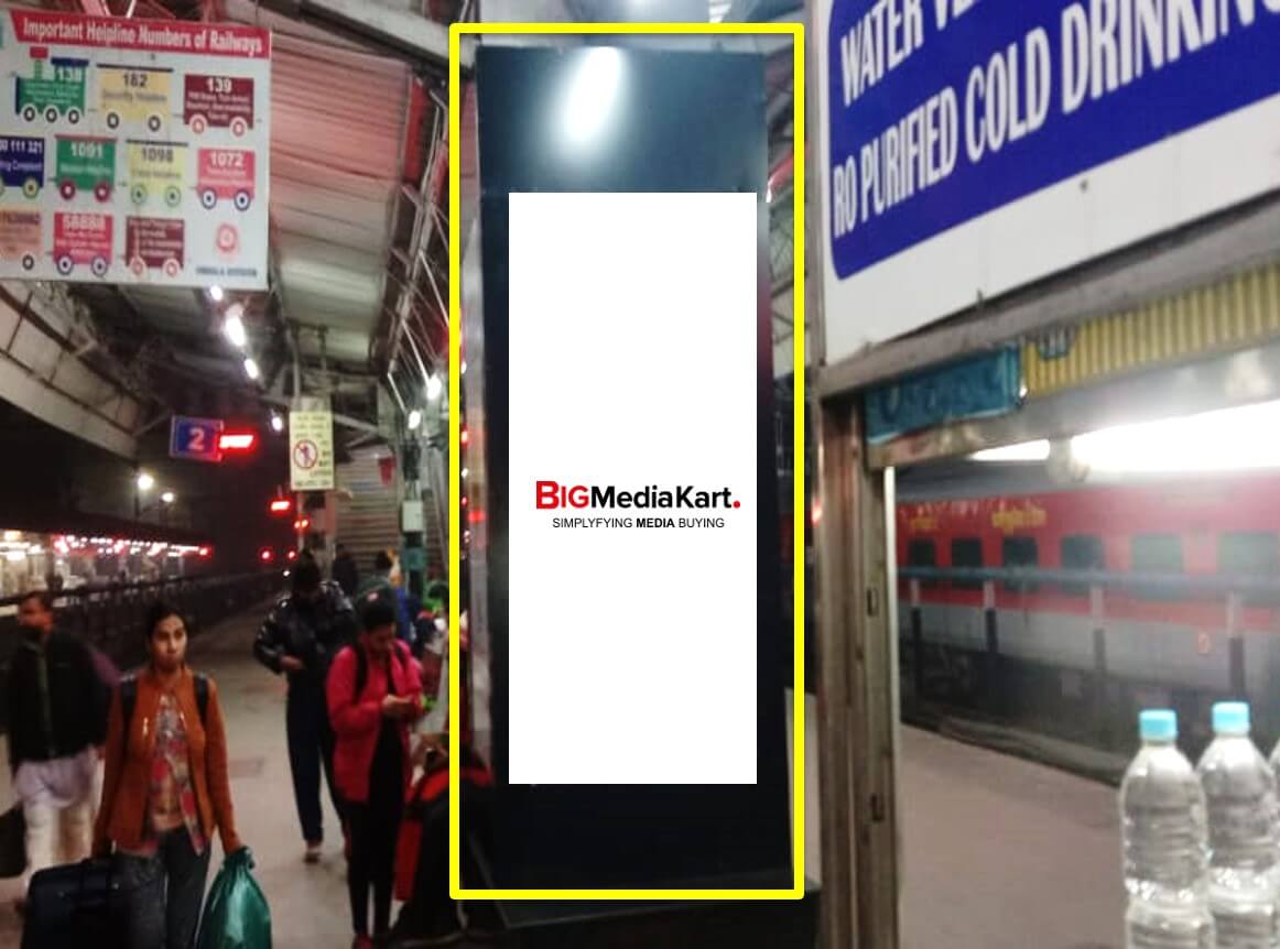 Option No.1 Pillar Branding at Platform No. 3 & 4 at Chandigarh Railway Station