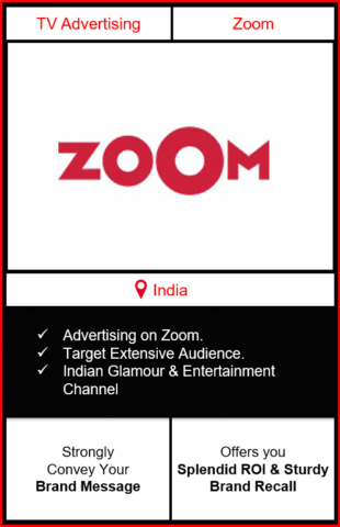 advertising on zoom tv, zoom advertising, branding on zoom channel, zoom tv advertising