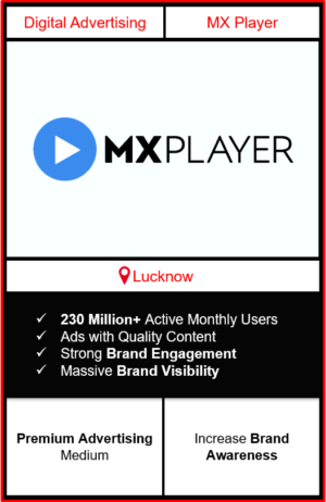 mx player advertising in lucknow, advertising on mx player, how to advertise on mx player, ott advertising, ad in mx player