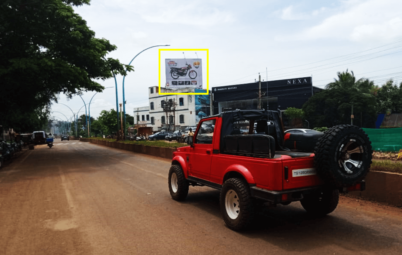 Outdoor Hoarding Branding at Bauxite Road, Beside NEXA Showroom FTT Bus Stand, Belgaum