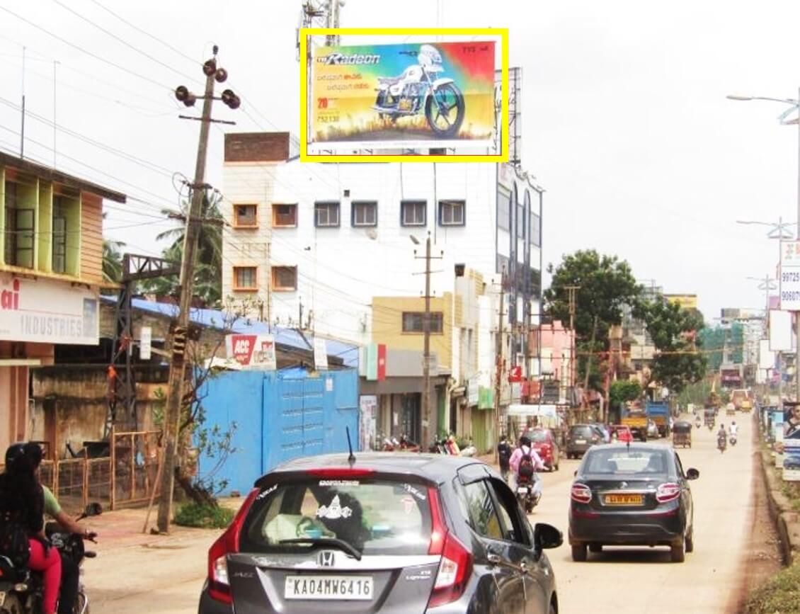 Outdoor Hoarding Branding at Gokul Road from Airport FTT City, Hubli