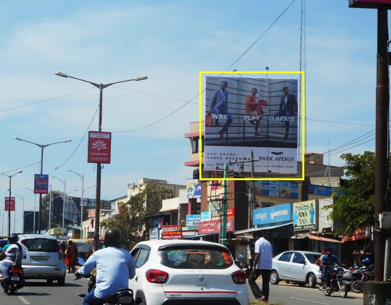Outdoor Hoarding Branding at Hinkal Bus Stand, Mysore