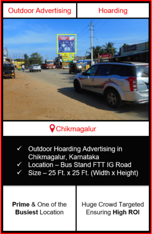 Outdoor hoarding advertising in Chikmagalur, outdoor advertising in Chikmagalur, hoarding advertising in Chikmagalur, Chikmagalur outdoor ads agency, advertising agency in Chikmagalur