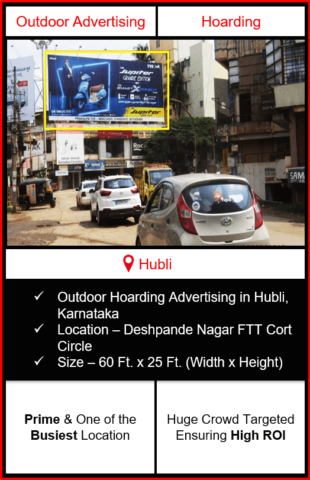 Outdoor hoarding advertising in Hubli, outdoor advertising in Hubli, hoarding advertising in Hubli, Hubli outdoor ads agency, advertising agency in Hubli