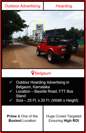 Outdoor hoarding advertising in Belgaum, outdoor advertising in Belgaum, hoarding advertising in Belgaum, Belgaum outdoor ads agency, advertising agency in Belgaum