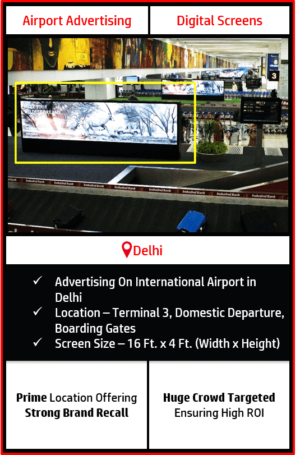 advertising on delhi airport, airport branding in delhi, advertising on delhi international airport, delhi airport advertising agency