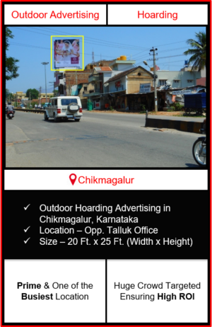 Outdoor hoarding advertising in Chikmagalur, outdoor advertising in Chikmagalur, hoarding advertising in Chikmagalur, Chikmagalur outdoor ads agency, advertising agency in Chikmagalur