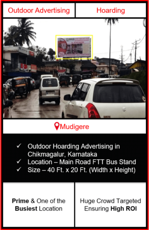 Outdoor hoarding advertising in Mudigere, outdoor advertising in Mudigere, hoarding advertising in Mudigere, Mudigere outdoor ads agency, advertising agency in Mudigere