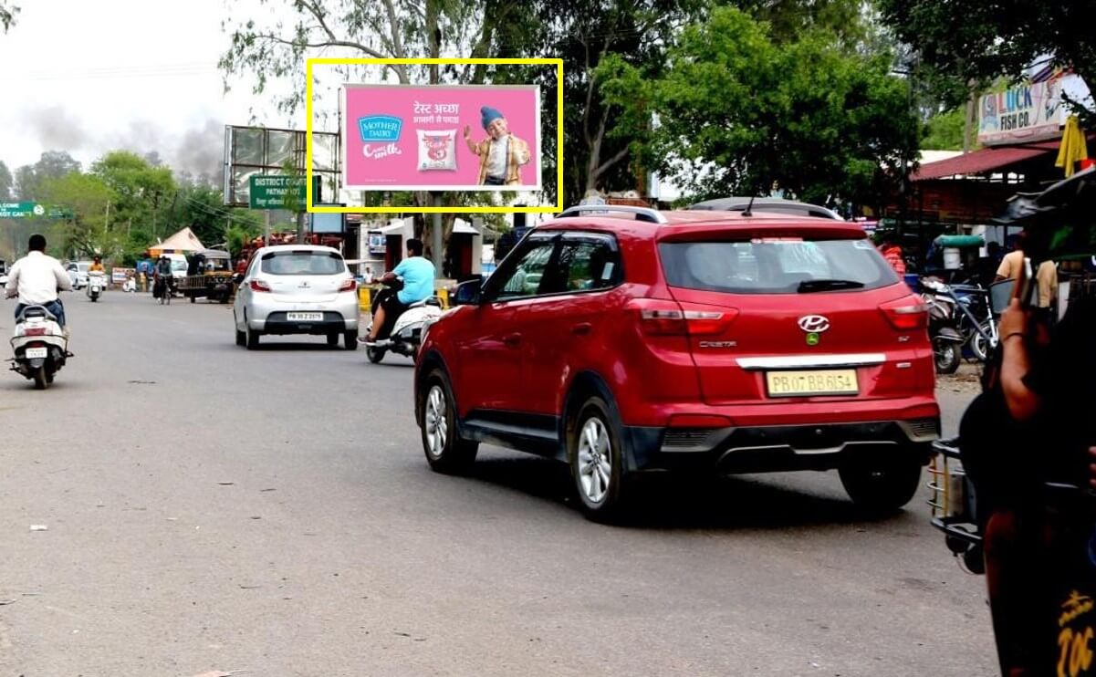 Outdoor Hoarding Branding At Court Chowk, Pathankot