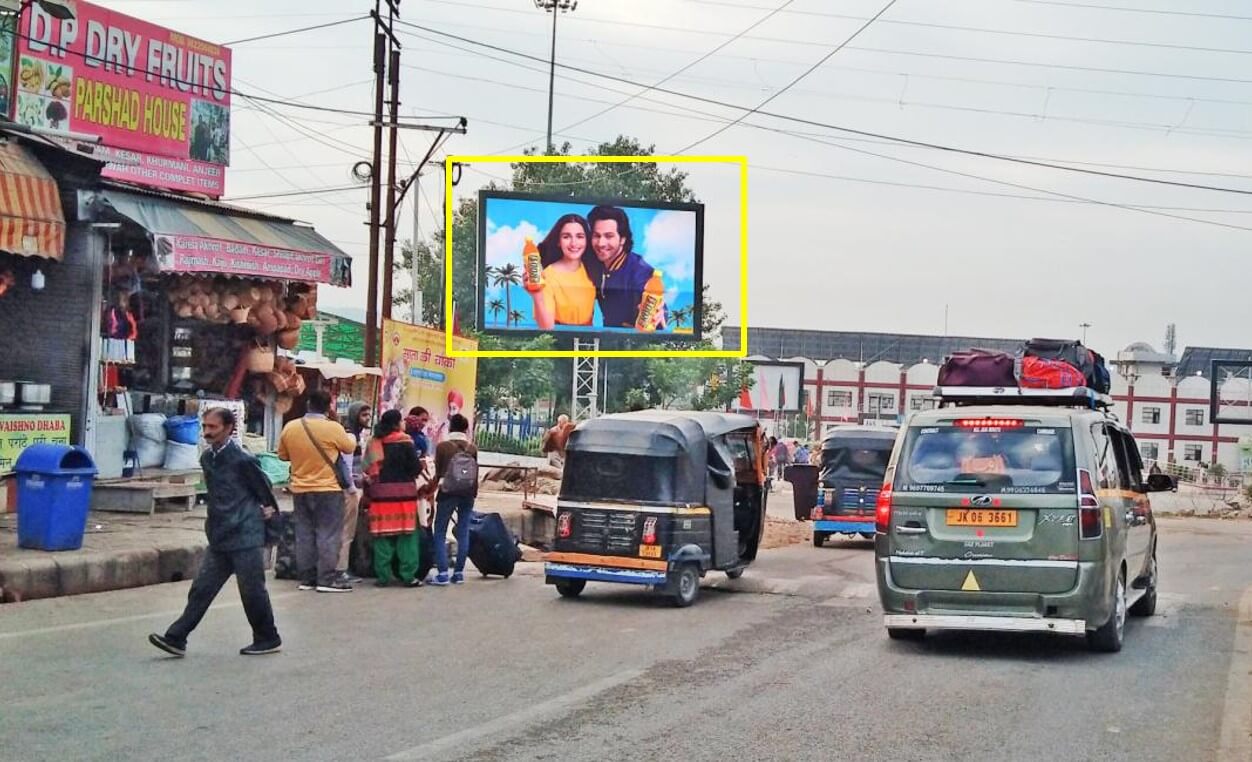 Option No.1 Hoarding Branding at Entry, Railway Station, Katra