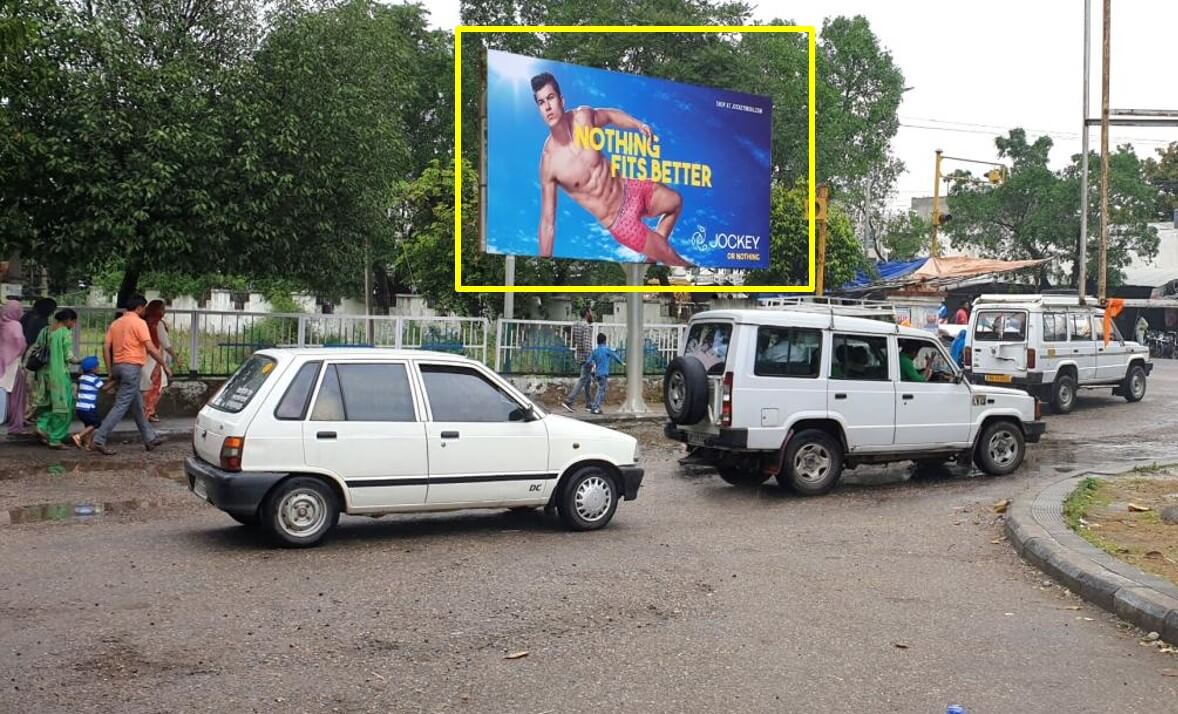 Option No.1 Hoarding Branding at Platform Exit, Railway Station, Anandpur Sahib