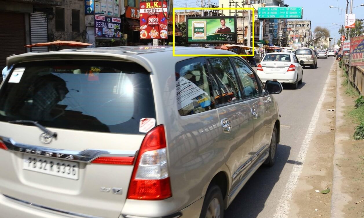 Outdoor Hoarding Branding At Main Market, Nawanshahr