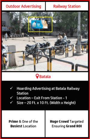 outdoor advertising in Batala, railway station advertising in Batala, outdoor advertising agency in Batala