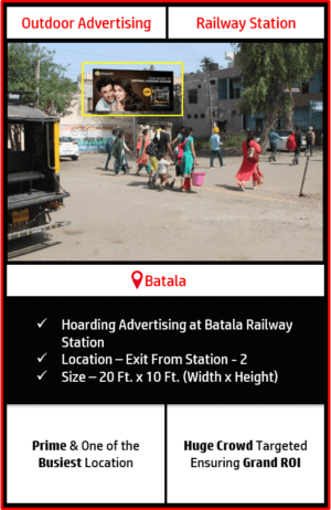 outdoor advertising in Batala, railway station advertising in Batala, outdoor advertising agency in Batala