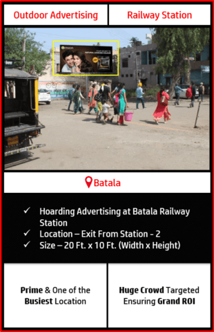outdoor advertising in Batala, railway station advertising in Batala, outdoor advertising agency in Batala