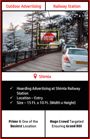 Outdoor hoarding advertising in Shimla, outdoor advertising in Shimla, hoarding advertising in Shimla, Shimla outdoor ads agency, advertising agency in Shimla