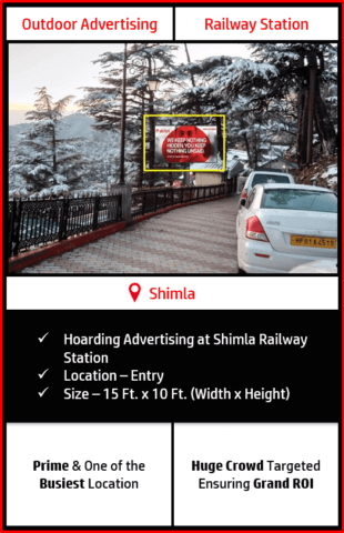Outdoor hoarding advertising in Shimla, outdoor advertising in Shimla, hoarding advertising in Shimla, Shimla outdoor ads agency, advertising agency in Shimla