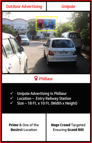 outdoor advertising in phillaur, railway station advertising at phillaur, outdoor advertising agency in phillaur