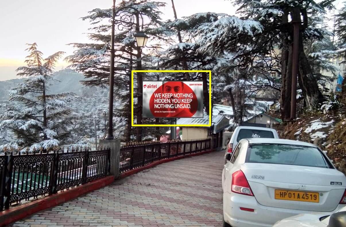 Option No.1 Hoarding Branding at Entry, Railway Station, Shimla