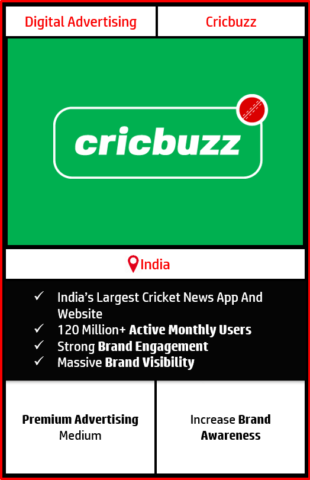 advertising on cricbuzz website, cricbuzz app advertising, cricbuzz advertising agency, how to advertise on cricbuzz