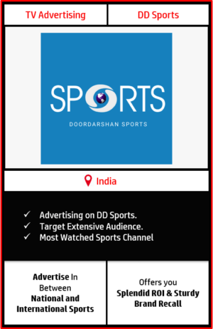 Advertising on DD Sports, DD Sports Advertising, Advertising In India Vs Sri Lanka matches 2021, advertising in t20 matches, advertising in odi matches, dd sports advertising agency