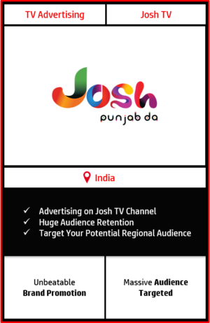 josh tv advertising, advertising on josh tv, josh tv advertising agency