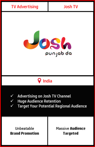 josh tv advertising, advertising on josh tv, josh tv advertising agency