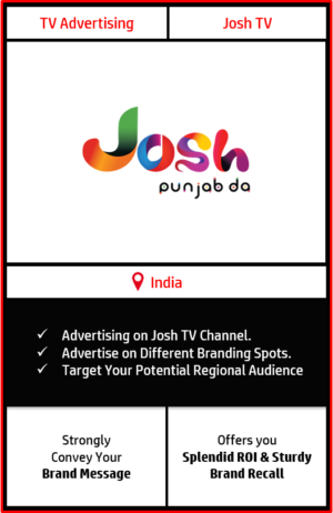 josh tv advertising, advertising on josh tv, josh tv advertising agency