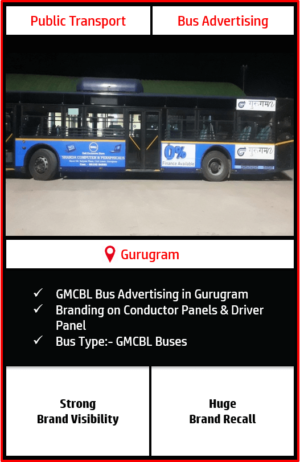 GMCBL Bus Advertising, Advertising on Buses In Gurgaon, Gurugram Roadways Buses Advertisement, Bus Advertising in Gurugram, Gurugram Metropolitan City Bus Limited Buses Advertising, GMCBL (Gurugram Metropolitan City Bus Limited) Buses Advertisement Campaign