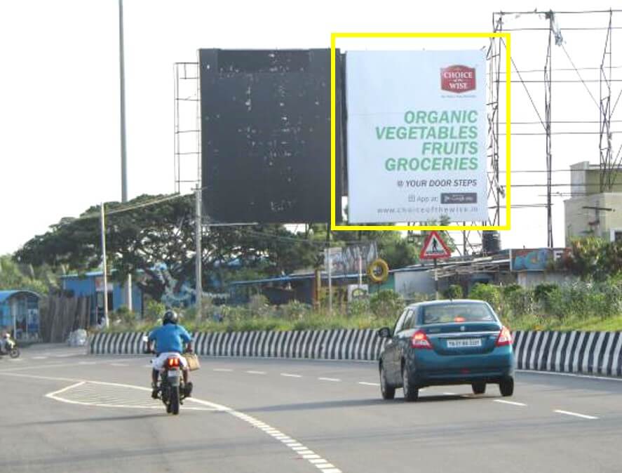Option No.2 Outdoor Hoarding Advertising At ECR Road towards Kovalam - Fishermen Cove, Chennai