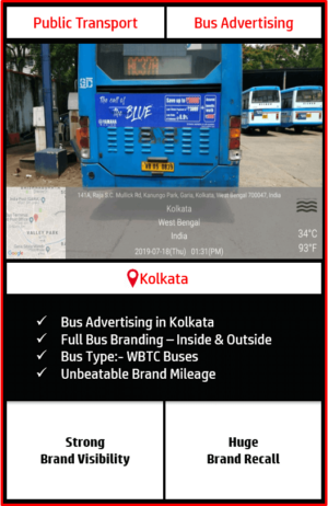 bus advertising in kolkata, wbtc bus advertising, kolkata bus advertising, wbtc bus advertising agency