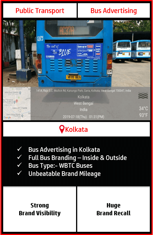 West Bengal Transport Corporation WBTC Buses Advertisement Campaign Advertising On Buses In Kolkata
