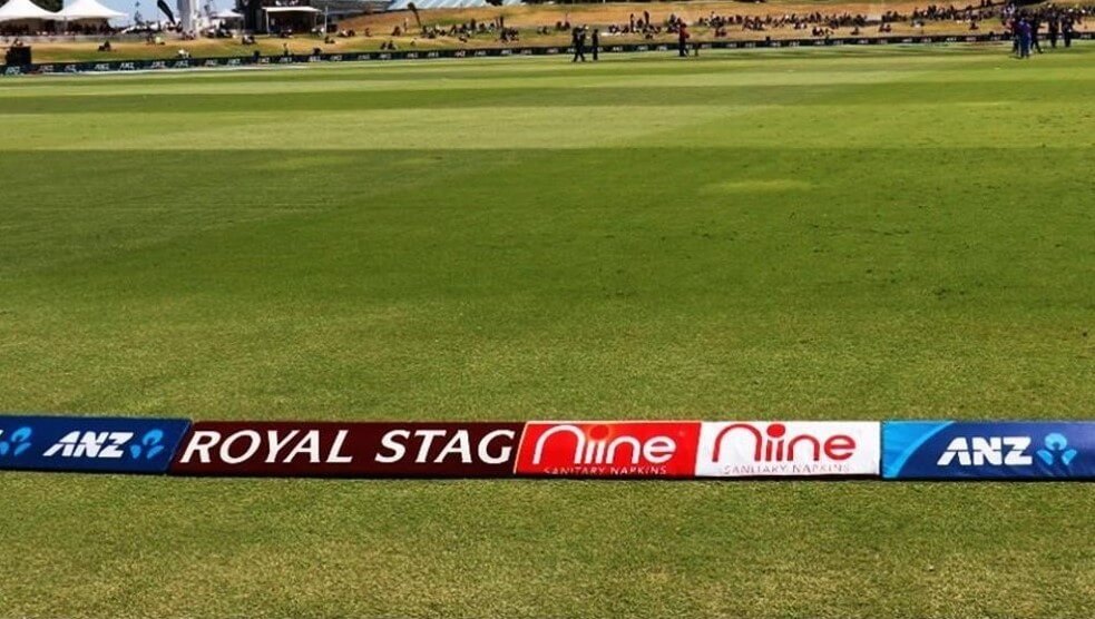 rope branding in cricket match, advertising in india vs sri lanka series 2021, advertising in cricket stadium, 