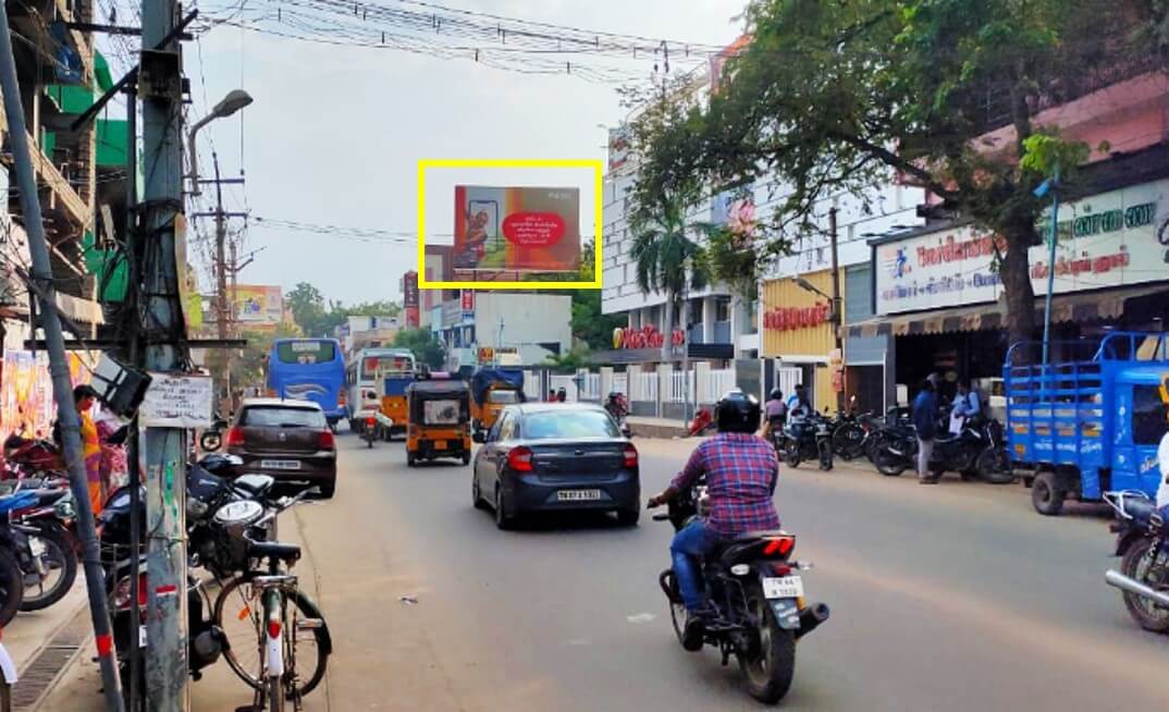 Option No.3 Outdoor Hoarding Advertising At Villapuram towards Airport Near Vetri Theatre, Madurai